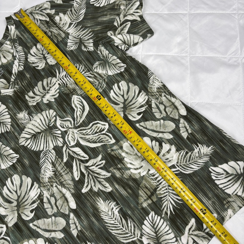 D&Co Beach Tropical Palm Leaf Lounge Set Womens M/L Green Capri Pants Pockets - Picture 16 of 16